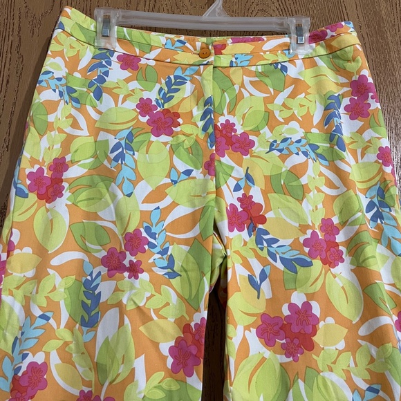 Sigrid Olsen Women’s Vibrant Multi Floral Print Athleisure Sports Pants Sz-8 - Picture 2 of 6